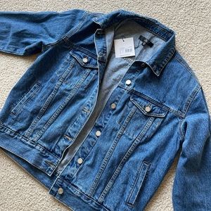 Oversized jean jacket